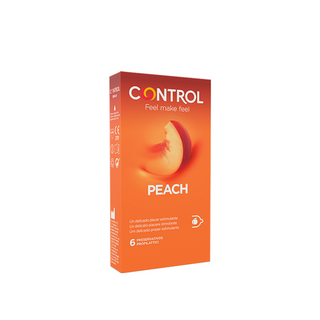 Control Peach Preservativos X6