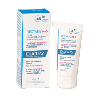 Ducray Creme reparador Dispositivo Médico Dexyane MeD, eczema do corpo e mãos 30ml
