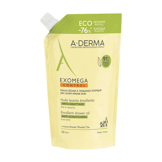 A-Derma Exomega Control Óleo Duche pele atópica Recarga 500ml