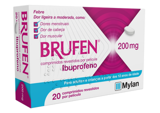 BRUFE. 200 MG X 20 COMP REVEST IBUPROFENO