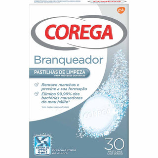 Corega Pastilhas de Limpeza Branqueadoras