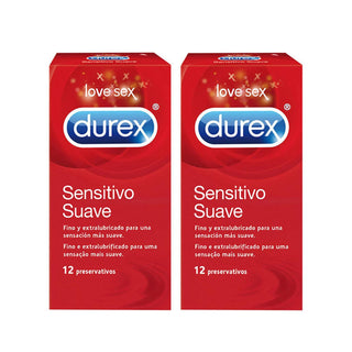 Durex sensitivo suave preservativos x 12+12