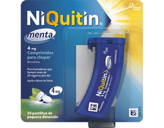 NIQUITIN MENTA. 4 MG X 20 COMP CHUPAR NICOTINA