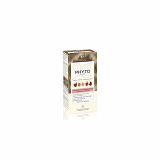 Phyto PHYTOCOLOR 8.1 Louro Claro Acinzentado Leite revelador 50 mL + Creme colorante 50 mL + Máscara Protetora da Cor 12 mL
