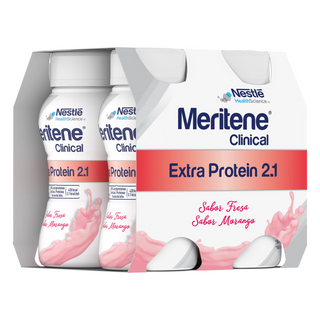 Meritene Clinical Extra Protein Morango 200mlx4