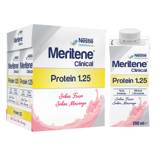 Meritene Clinical Protein 1.25 Morango 200mlx4