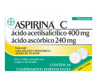 ASPIRINA C. 400/240 MG X 10 COMP EFERV ACETILSALICILICO (ACIDO) ASCORBICO (ACIDO