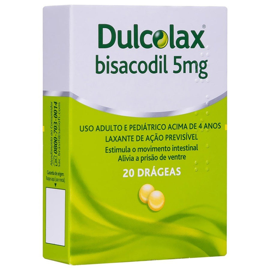 Dulcolax 5mg x 20 comprimidos revestidos – Farmácia em Casa
