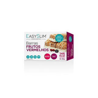 Easyslim barras frutos vermelhos 40gX 4