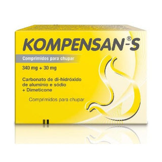 Kompensan 340 mg x 20 comprimidos mastigáveis