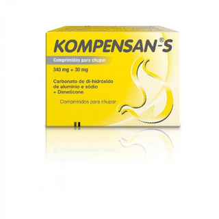 Kompensan-S 340 mg x 60 comprimidos mastigáveis