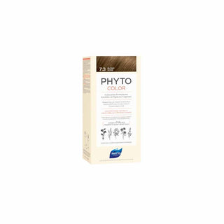 Phyto PHYTOCOLOR 7.3 Louro Dourado Leite revelador 50 mL + Creme colorante 50 mL + Máscara Protetora da Cor 12 mLml
