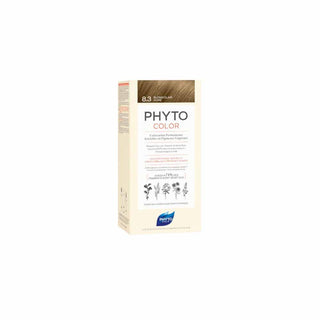 Phyto Phytocolor 8.3 Louro Claro DouradoLeite revelador 50 mL + Creme colorante 50 mL + Máscara Protetora da Cor 12 mLml