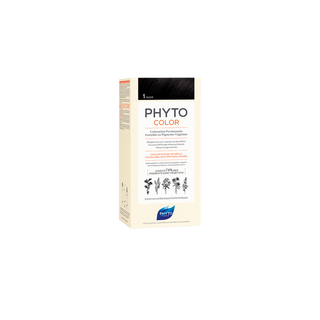 Phyto Phytocolor KIT 1 PretoLeite revelador 50 mL + Creme colorante 50 mL + Máscara Protetora da Cor 12 mL