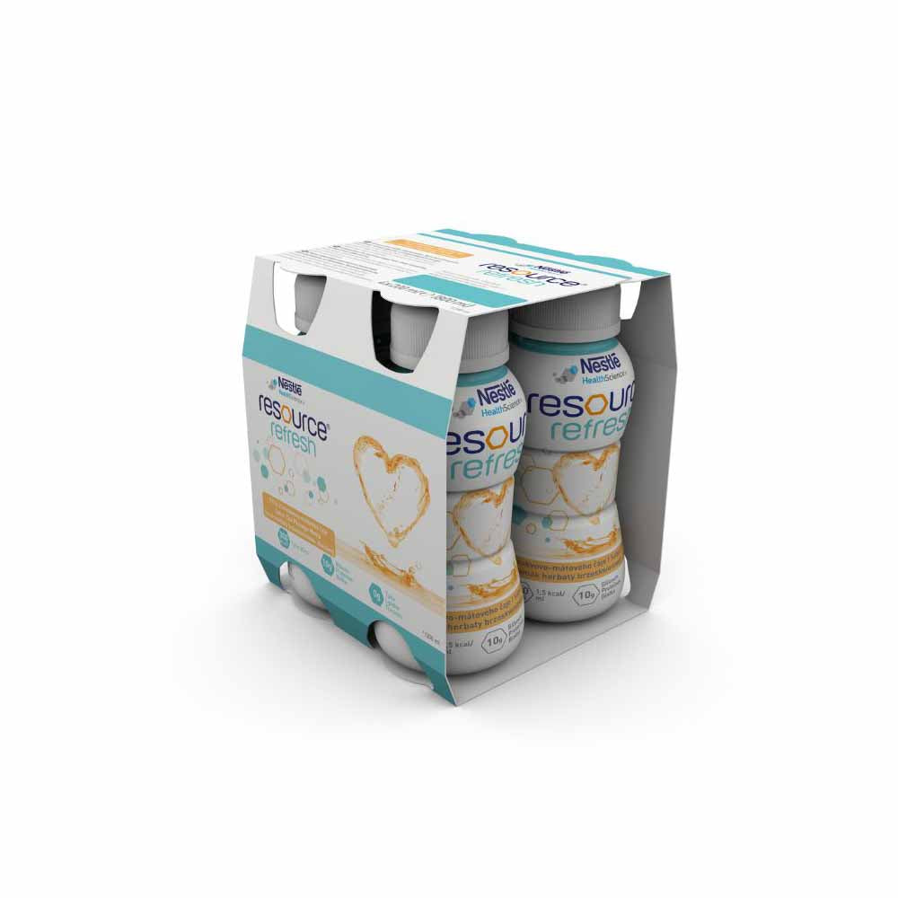 RESOURCE REFRESH Pêssego Menta 4x200ml – Farmácia em Casa